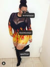 Flame Mesh Cover Up