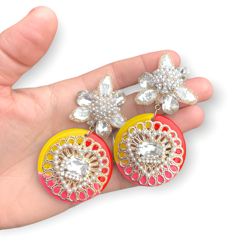 Image of Pearls & Candy earrings 