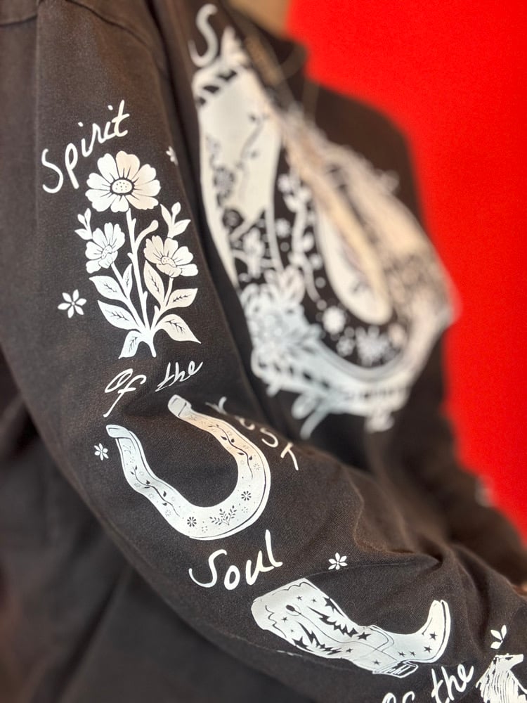 Image of Spirit of the west, soul of the wild long sleeve tee 