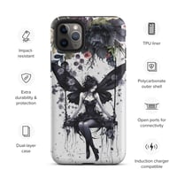 Image 7 of Gothic Inspired Dark Fairy and Flowers Tough Case for iPhone®