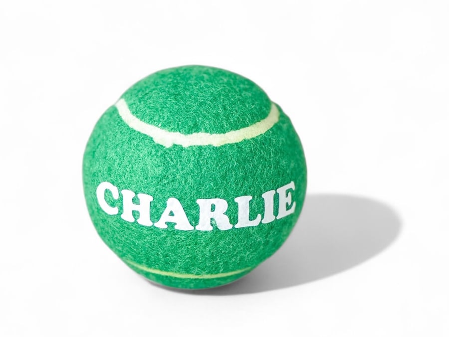 Image of Personalized Tennis Ball Toy - Green