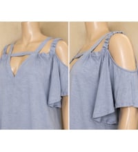 Image 5 of New 4XL SHEIN Curve open shoulder flare sleeve top #186*8
