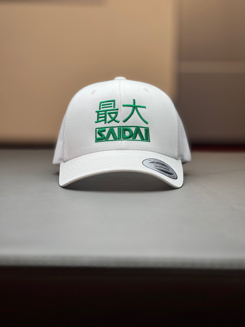 Image of SAIDAI Trucker - White/Green 