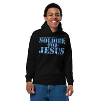 Image 4 of Soldier For Jesus ICE Youth heavy blend hoodie