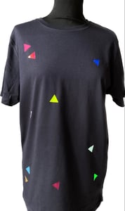 Image of Shirt navy triangle adults/ round neck