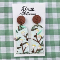 Image 3 of White Flowering Eucalyptus Earrings