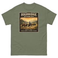 Image 7 of Highridge Stables Horseback Riding Trail T-Shirt