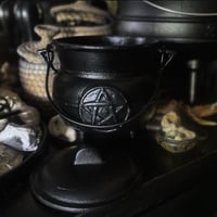 Image 1 of large Iron Cauldron 