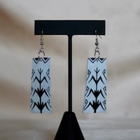 Image 1 of Corn & water earrings (black & white)