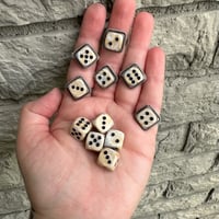 Image 1 of MTO Neutral Swirl Dice Rings