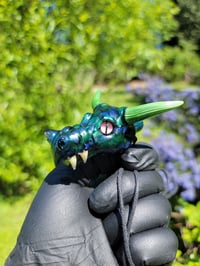 Image 7 of Long horn DragonHead collab with @tonykazyglass