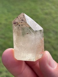 Image 2 of Natural Citrine Phantom With Hematite & Titanium Inclusions #1825