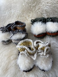 Image 7 of Wool Booties - 0-6 months - Handmade in Ireland