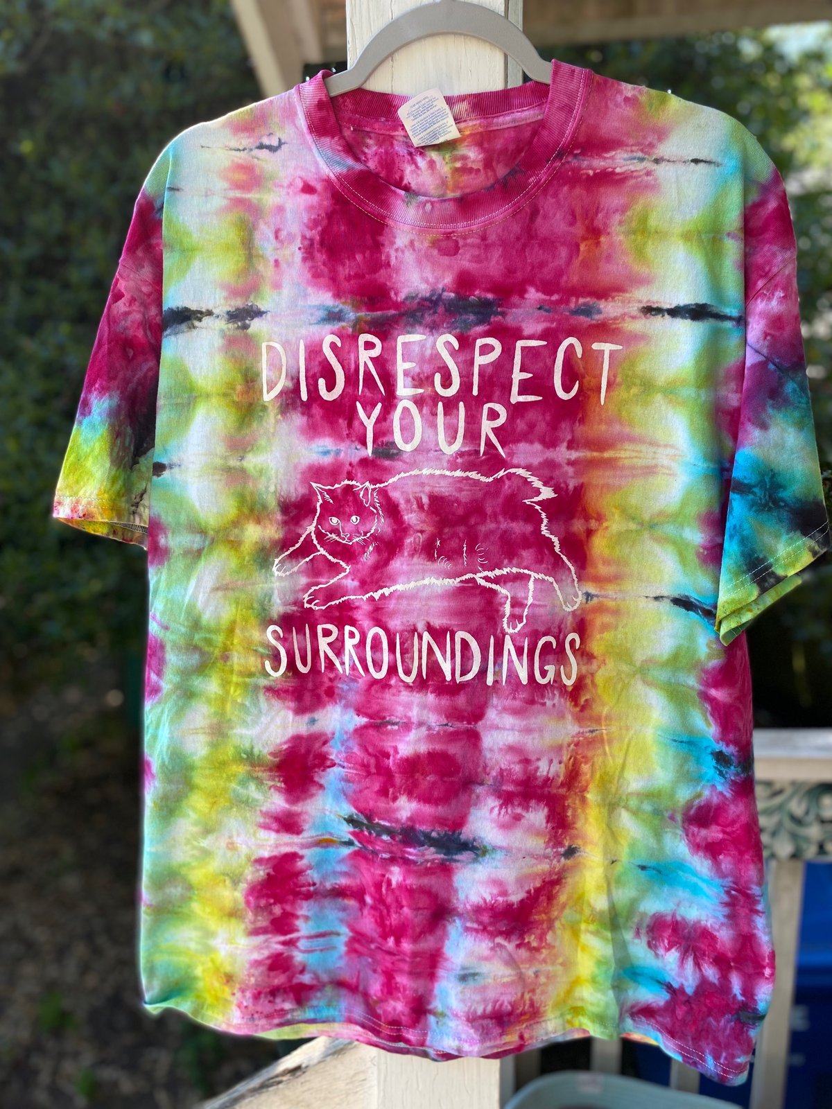 Image of XL Disrespect Your Surroundings Tie Dye Shirt 