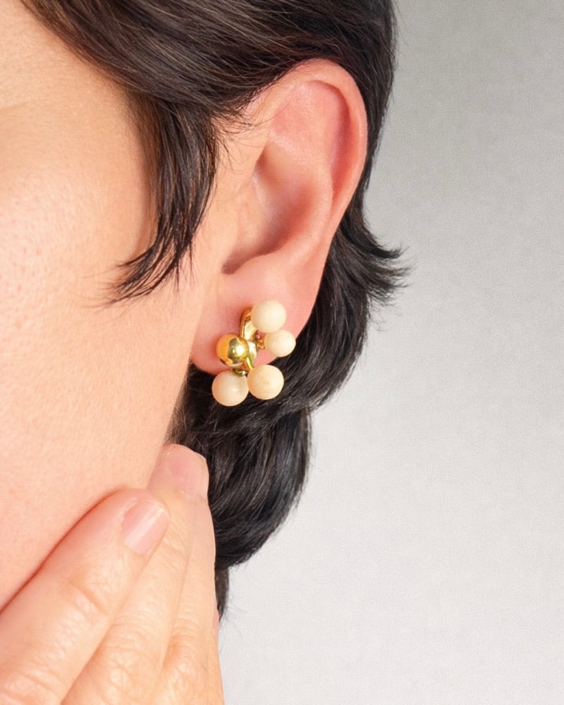 Image of Orecchini Orchid sfere sospese