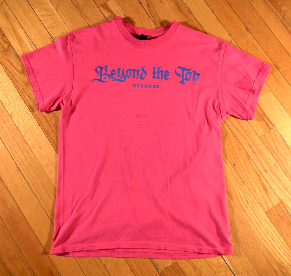 Image of Pink w/ Blue Foil BTT Shirt 