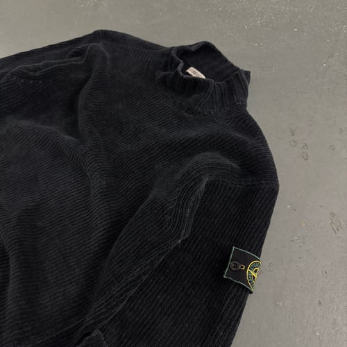 Image of AW 1998 Stone Island Chenille Knitted Sweatshirt, size large
