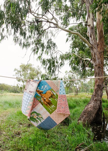 Image of Blue Gum Quilt ~ ready to ship