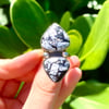 White Buffalo turquoise ring size 8