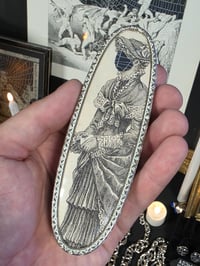 Image 1 of Repurposed Vanity series Victorian faceless with preserved web A