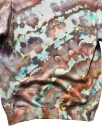 Image 8 of  M Unisex Crew Sweatshirt in Earthy Agate Ice Dye