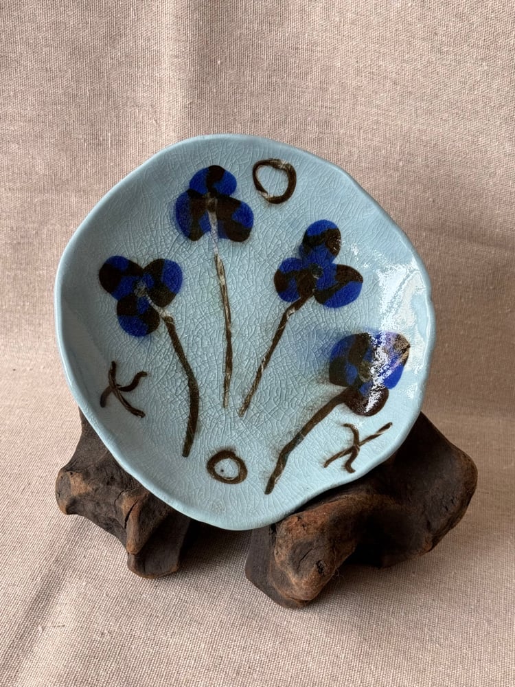 Image of Plato Porcelana Flor 02