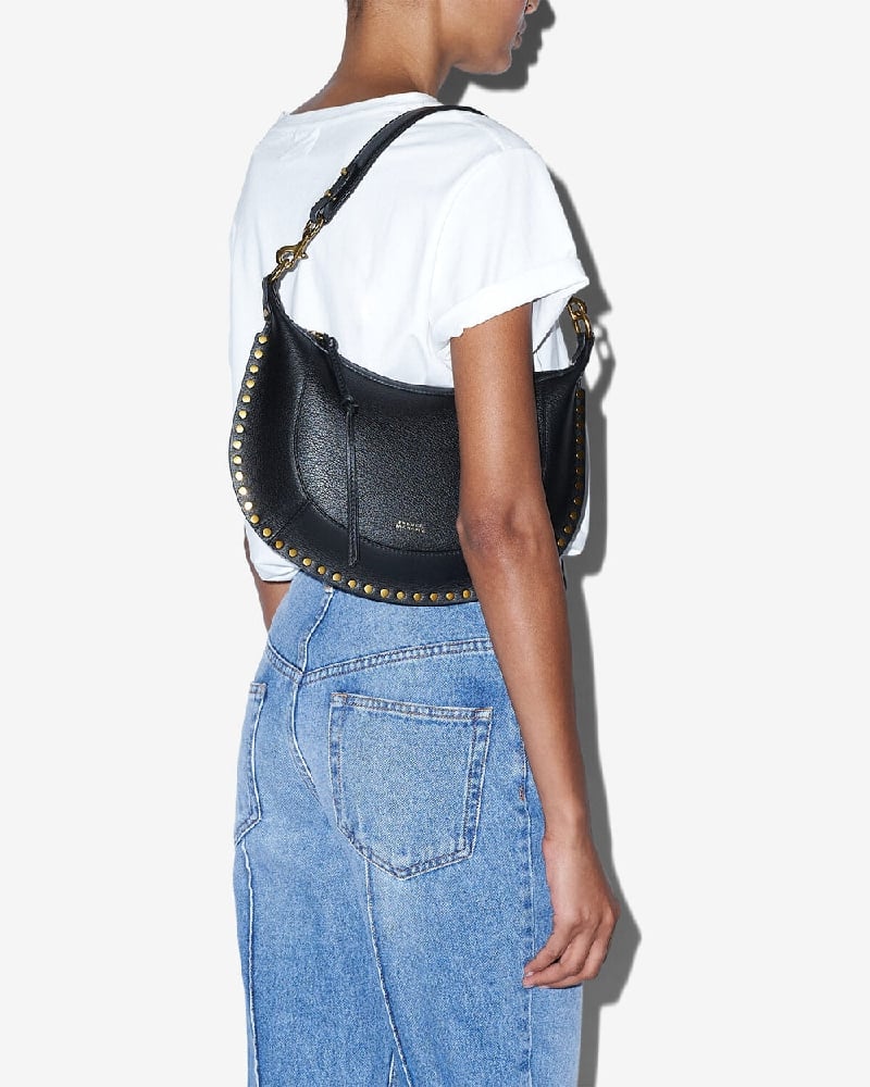 Image of ISABEL MARANT NAOKO BAG GRAINED BLACK