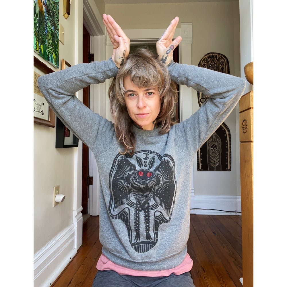 Image of Mothman crewneck sweatshirt Pre-order!