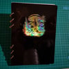 Black iridescent Mushroom Resin Notebook (large)