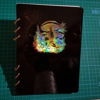 Image 1 of Black iridescent Mushroom Resin Notebook 