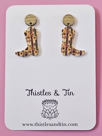 Image 3 of Western Boots Printed Dangles 