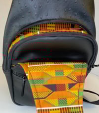 Image 4 of Jessie Sling Crossbody Bag Black Ostrich