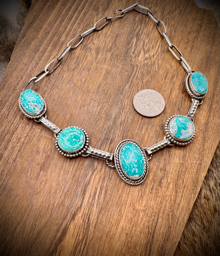 Image of White Water Turquoise Choker