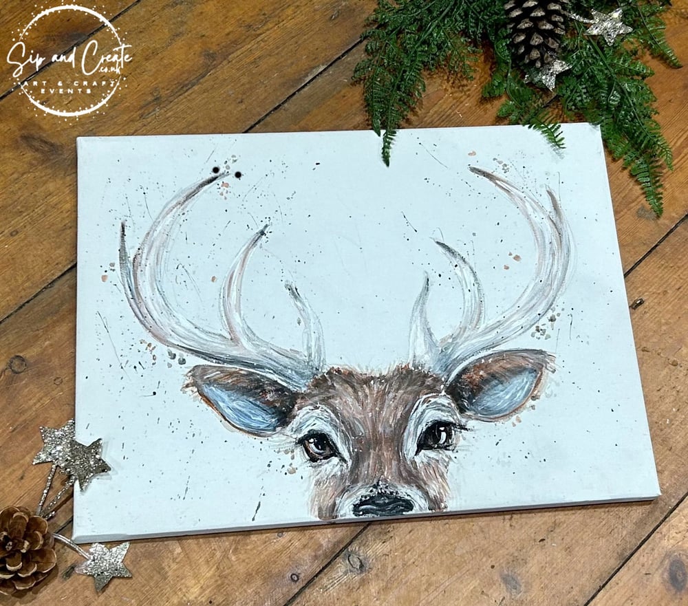 Image of Painting Morning - Winter Stag