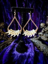 Image 1 of Snake Vertebrae Cradle - Earrings
