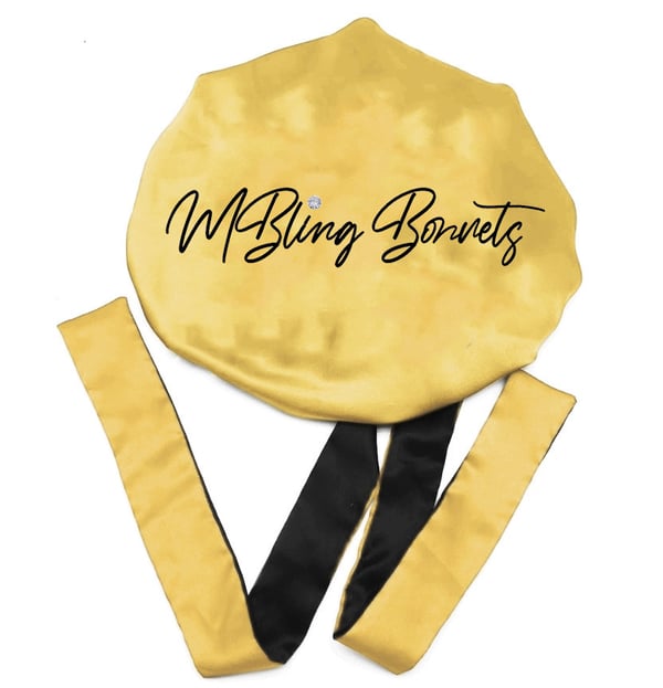 Image of Mbling Signature Bonnet With Bling Edge