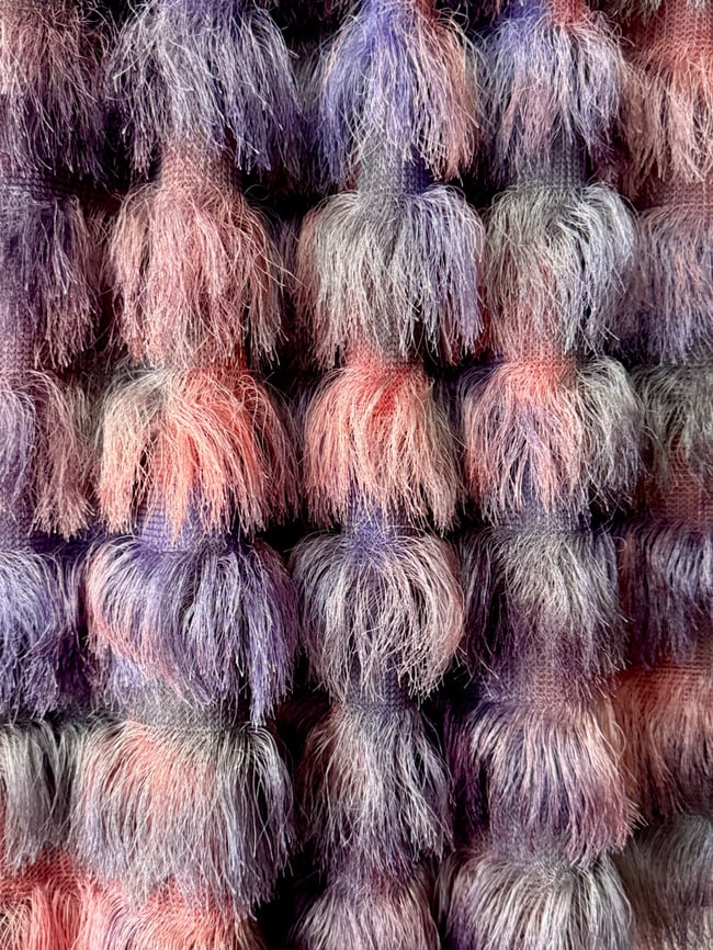 PURPLE FRINGES SKIRT