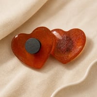 Image 5 of Sparkly Red Heart Magnet – Cute Resin Decor