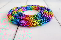 Image 5 of Rainbow Candy Cane Cord Necklace