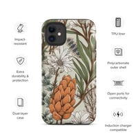 Image 3 of Art Nouveau Inspired Light and Airy Boho Floral Sketch Tough Case for iPhone®