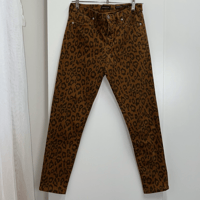 Image 4 of BANANA REPUBLIC mid-rise skinny leopard print jeans