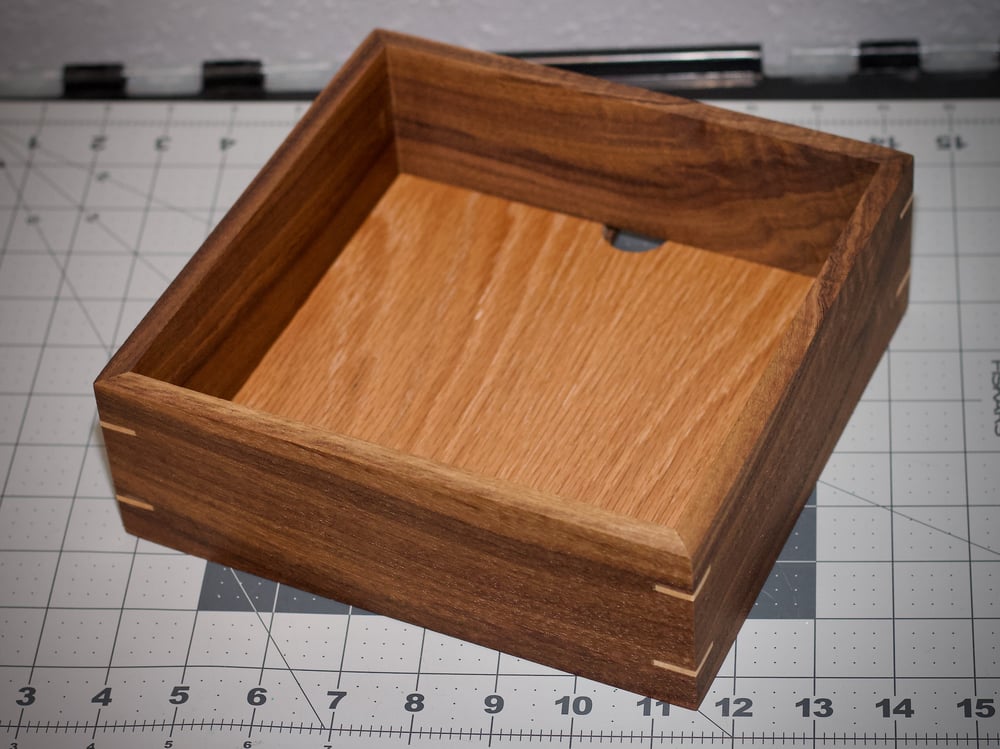 Image of Walnut Charging Valet Tray