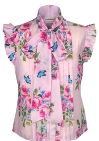 Image 1 of Pink flower top