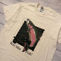 Image 2 of Vintage Reel Men Fish Trout Tee - XL