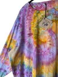 Image 5 of XXL Unisex Adult Soft Long Sleeve Tee in Soft Spiral Ice Dye