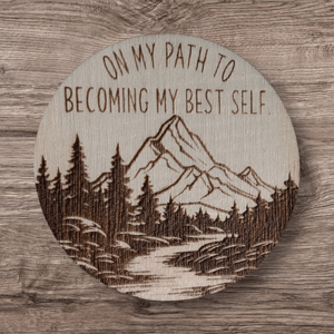 Image of Personalized Wooden Sobriety Coin: AA / NA Anniversary Gift