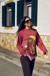 Image 1 of SUDADERA CAFÉ 