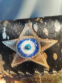 Image 5 of Woodstock cross body/ passport bag - Black and blue