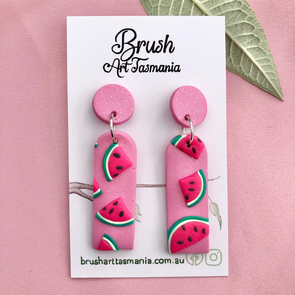 Watermelon Earrings