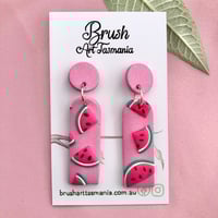 Image 2 of Watermelon Earrings